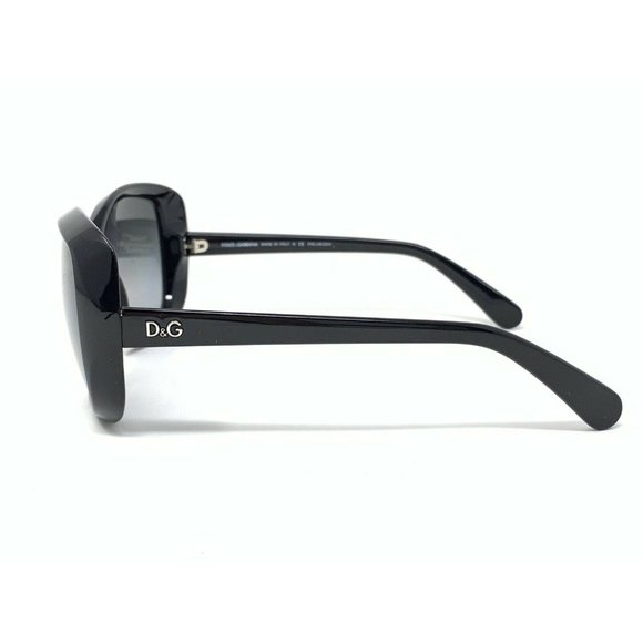 Dolce & Gabbana D&G 8075 501/T3 SUNGLASSES 58 [] 16 Black Frame Scratched Lenses main image 12